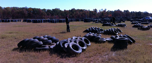 Team Exomotive Bands Tires at Atlanta Motorsports Park