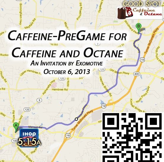 Come join us for another Caffeine and Octane!