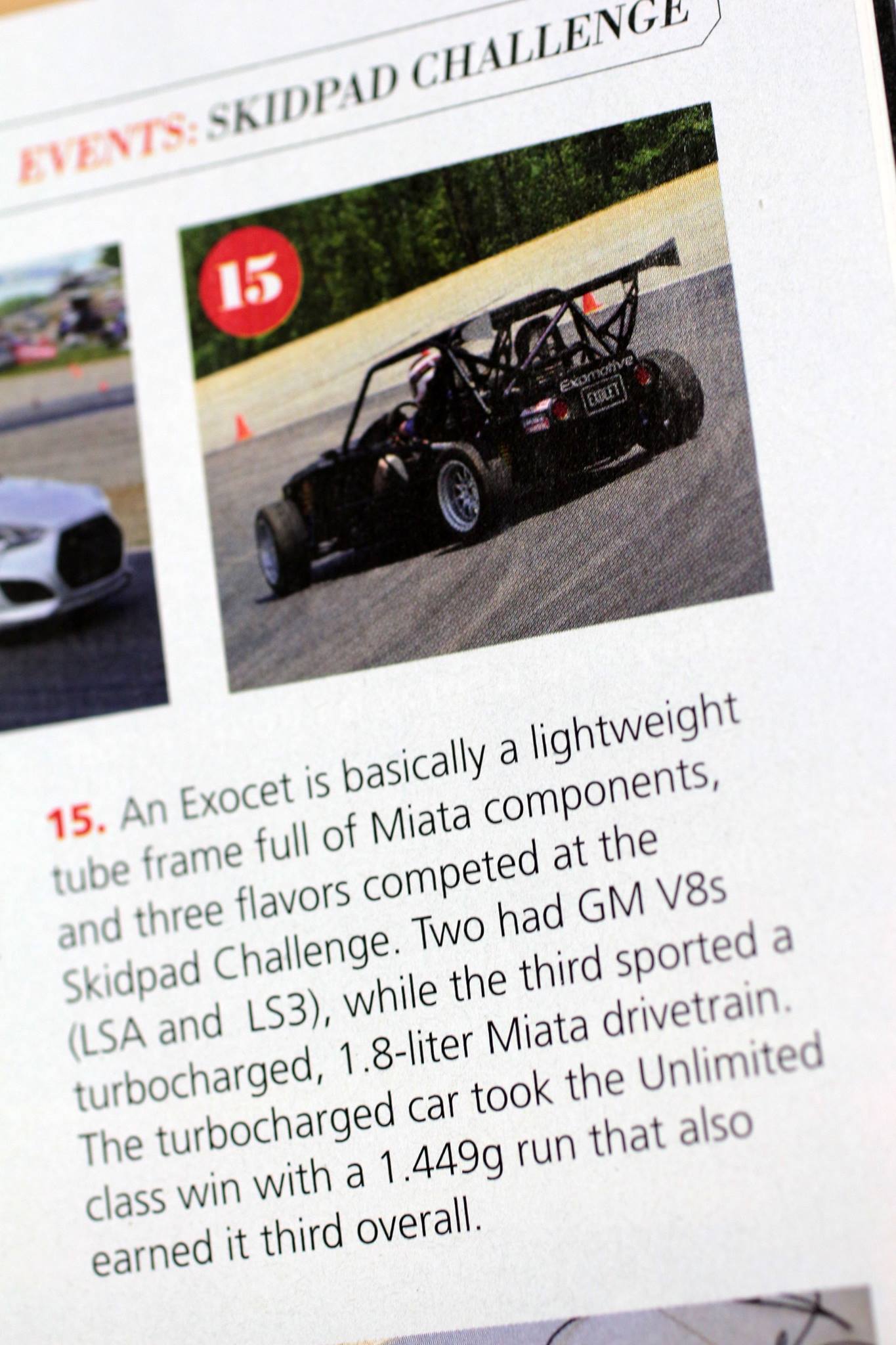 Check out the Exocet feature in Grassroots Motorsports
