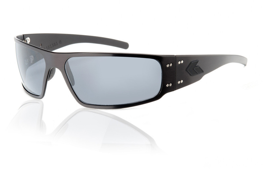NEW Gatorz Magnum BLACK Aluminum Scratch Resistant Amber Lens Sunglasses 
